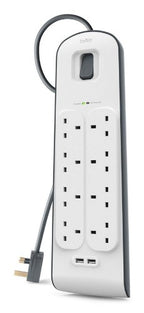 Belkin BSV604AF2M surge protector White 6 AC outlet(s) 2 m