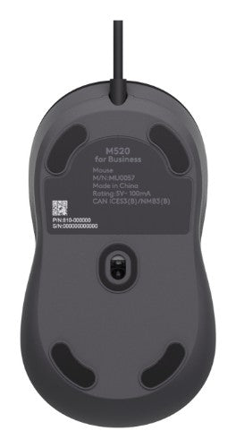 Logitech Signature Wired M520 for Business mouse Office Ambidextrous USB Type-A Optical 4000 DPI
