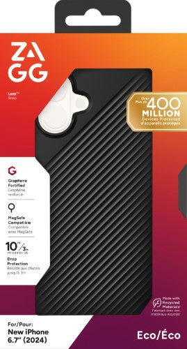 ZAGG Cases Luxe Snap Apple iPhone 16 Plus Black
