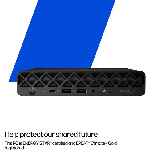 HP EliteDesk 8 Mini G1i Intel Core Ultra 7 265T 32 GB DDR5-SDRAM 1 TB SSD Windows 11 Pro Mini PC AI PC Black