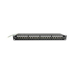 Tripp Lite N252-024-6A-SH 24-Port Cat6a Shielded Patch Panel - 10 Gbps, STP, 110 Punch Down, RJ45, 1U, TAA