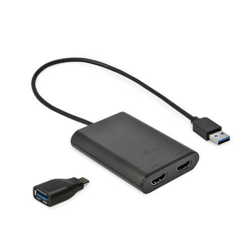 i-tec USB 3.0 / USB-C Dual 4K HDMI Video Adapter