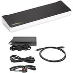 StarTech.com 4K USB-C Dock , Triple UHD 4K Monitor Docking Station, Mac & Windows, USB C to HDMI & DisplayPort, 60W Power Delivery, 5x USB 5Gbps Hub - TAA