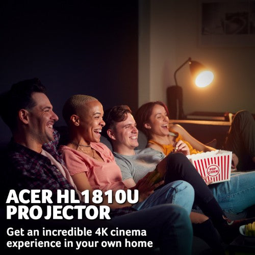 Acer HL1810U DLP Projector - 4K Ultra HD (3840 x 2160), 2800 RGB Laser Lumens, 1000 ANSI Lumens