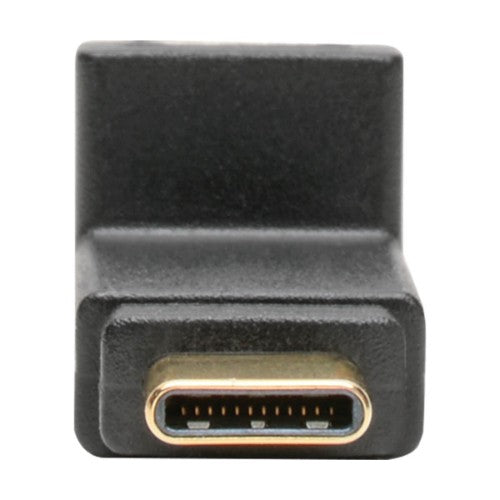 Tripp Lite U420-000-F-UD USB-C Right Angle Adapter (M/F) , 3.1, Gen 2, 10 Gbps, Thunderbolt 3 Compatible, 3A Rating