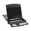 Tripp Lite B030-DP08-17DIP NetDirector 8-Port DisplayPort KVM Switch Console with 17 in. LCD, IP Remote Access, Dual Rail, 1U Rack-Mount