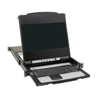 Tripp Lite B030-DP08-17DIP NetDirector 8-Port DisplayPort KVM Switch Console with 17 in. LCD, IP Remote Access, Dual Rail, 1U Rack-Mount
