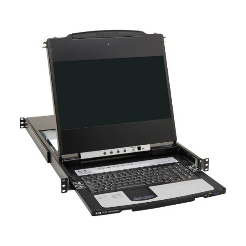 Tripp Lite B030-DP08-17DIP NetDirector 8-Port DisplayPort KVM Switch Console with 17 in. LCD, IP Remote Access, Dual Rail, 1U Rack-Mount