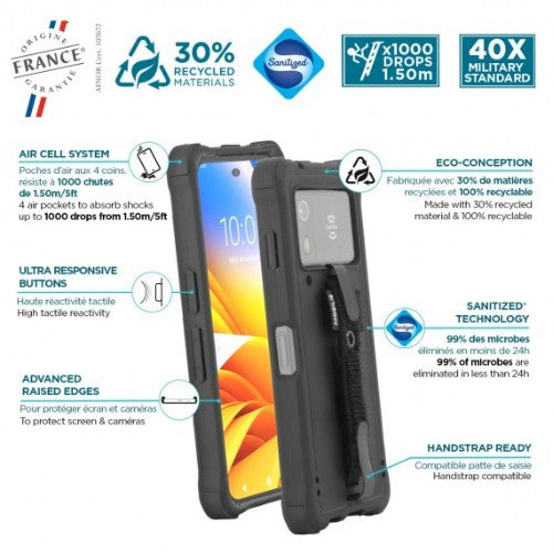 Mobilis 052061 mobile phone case 17 cm (6.7") Cover Black