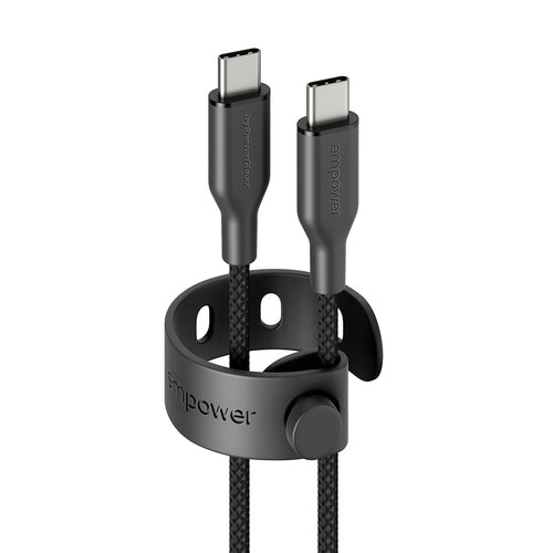 PanzerGlass empower by ® Racing 60W USB-C to USB-C Cable | USB 2.0 | 2M | Space Black