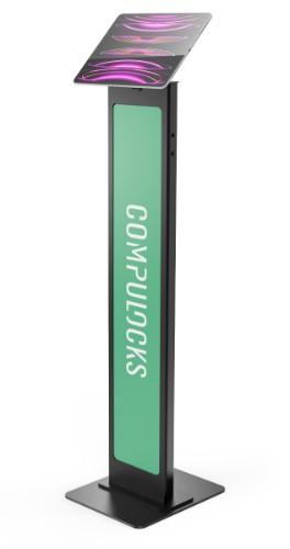 Compulocks Universal Invisible Mount Brandable Floor Stand Black