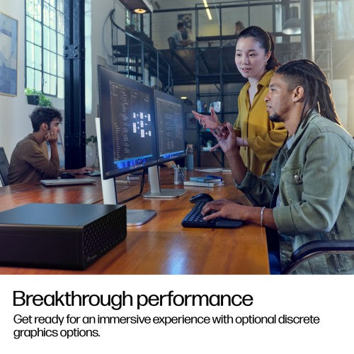 HP EliteDesk 8 G1i AI Intel Core Ultra 5 235 16 GB DDR5-SDRAM 1 TB SSD NVIDIA RTX A400 Windows 11 Pro SFF PC AI PC Black