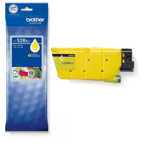 Brother LC-528XLY Ink cartridge yellow ultra High-Capacity, 10K pages ISO/IEC 19752 for Brother MFC-J 6975