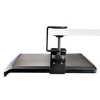 StarTech.com Under-Desk Keyboard Tray, Clamp-on Ergonomic Keyboard Holder, Up to 12kg (26.5lb), Sliding Keyboard and Mouse Drawer with C-Clamps, Height Adjustable Keyboard Tray (3.9/4.7/5.5 in) - TAA