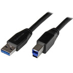 StarTech.com 5m (16ft) Active USB 3.0 (5Gbps) USB-A to USB-B Cable - M/M