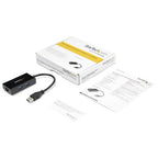 StarTech.com USB to Ethernet Adapter, USB 3.0 to 10/100/1000 Gigabit Ethernet LAN Converter for Laptops, 11.8in/30cm Attached Cable, USB to RJ45 Adapter, NIC Adapter, USB Network Adapter