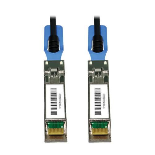 Eaton SFP28 to SFP28 25GbE Passive Twinax Copper Cable (M/M), SFP-H25G-CU4M Compatible, Black, 4 m (13.1 ft.)
