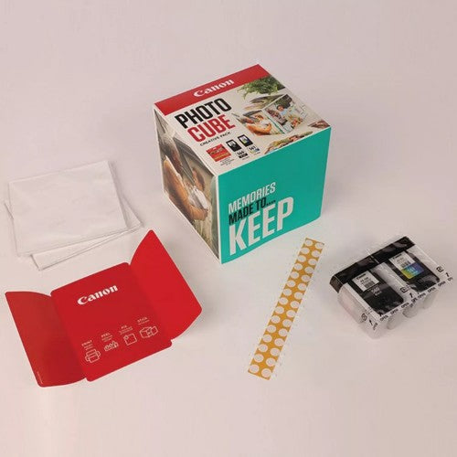 Canon 3713C012/PG-560+CL-561 Printhead cartridge multi pack black + color Cube white blue +PP201 40 sheet 13x13cm 7,5ml + 8,3ml Pack=2 for Canon Pixma TS 5350