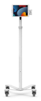 Compulocks Universal Tablet Cling Medical Rolling Cart Extended White