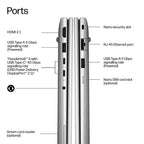 HP EliteBook 6 G2a 14 inch Notebook Next Gen AI PC AMD Ryzen™ AI 7 445 Laptop 35.6 cm (14") WUXGA 32 GB DDR5-SDRAM 512 GB SSD Wi-Fi 6E (802.11ax) Windows 11 Pro Silver