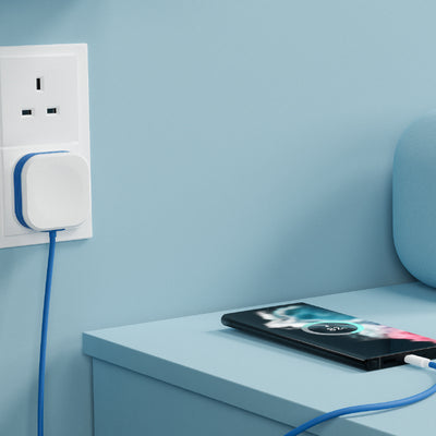 Juice JUI-MAINS-TYPEC-2.4A-ECO Smartphone, Tablet Blue, White AC Indoor
