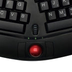 Adesso Tru-Form Media 3150 - 2.4 GHz Wireless Ergo Trackball Keyboard