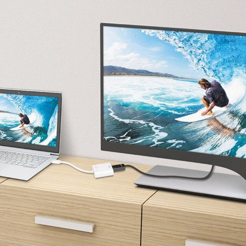 j5create JDA158 DisplayPort™ to 4K HDMI™ Active Adapter, White