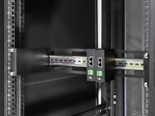 Intellinet 19" Rack Mount Din Rail Kit Depth Adjustable, 2U, box