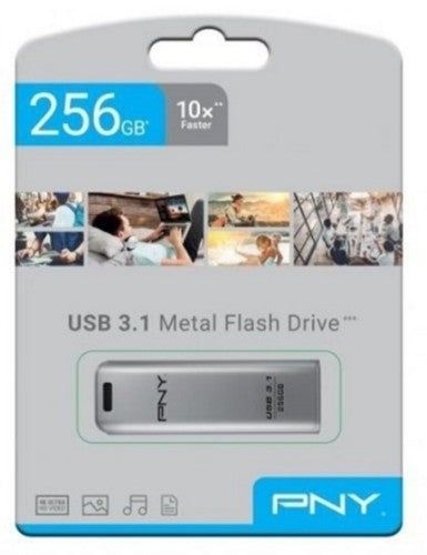 PNY FD256ESTEEL31G-EF USB flash drive 256 GB 3.2 Gen 1 (3.1 Gen 1) Stainless steel