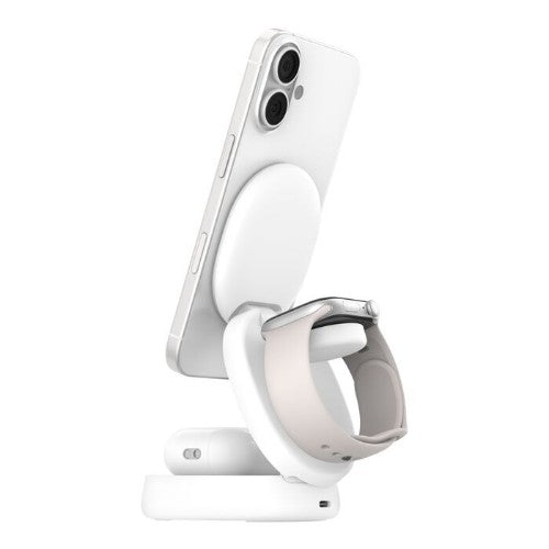 Belkin WIZ034MYWH mobile device charger Watch, Smartphone, Headset White USB Wireless charging Fast charging Indoor