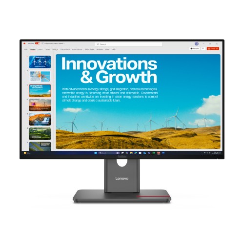 Lenovo ThinkVision P24QD-40 LED display 2560 x 1440 pixels Wide Quad HD Black