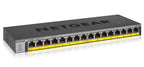 NETGEAR GS116LP Unmanaged Gigabit Ethernet (10/100/1000) Power over Ethernet (PoE) Black