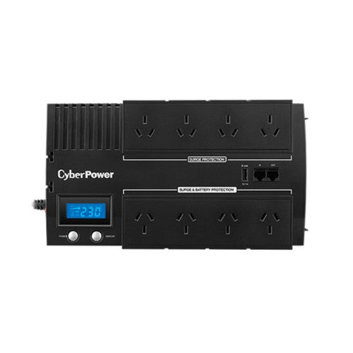CyberPower BR1200ELCD uninterruptible power supply (UPS) Line-Interactive 1.2 kVA 720 W 8 AC outlet(s)
