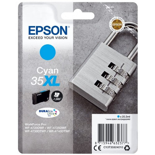Epson C13T35924010/35XL Ink cartridge cyan high-capacity, 1.9K pages 20.3ml for Epson WF-4720