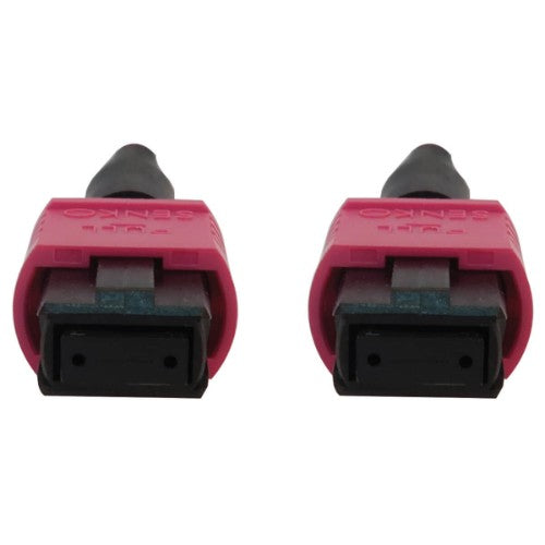 Tripp Lite N845B-02M-12-MG 100G Multimode 50/125 OM4 Fiber Optic Cable (12F MTP/MPO-PC F/F), LSZH, Magenta, 2 m (6.6 ft.)