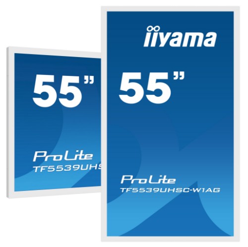 iiyama ProLite 55" Open Frame PCAP interactive large format display with 15pt touch capability, IPS panel technology and touch through glass function for landscape, portrait or face up use