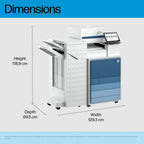 HP LaserJet Enterprise 8801z+ Multifunction Color Printer, Only Ethernet; Duplex; Copier, Scanner
