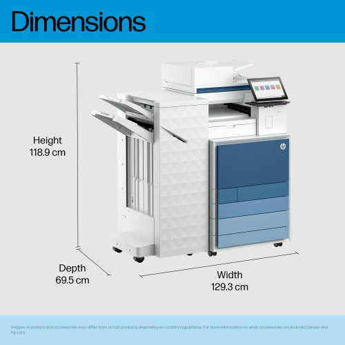 HP LaserJet Enterprise 8801z+ Multifunction Color Printer, Only Ethernet; Duplex; Copier, Scanner