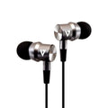 V7 3.5 mm Noise Isolating Stereo Earbuds with In-line Mic, iPad, iPhone, Mp3, iPod, iPad, Tablets, Smartphone, Laptop Computer, Chromebook, PC, Aluminum
