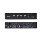 StarTech.com 4-Port DisplayPort KVM Switch with Mouse Roaming and Multi-View / Picture-in-Picture, 4K 60Hz, USB 3.0 (5Gbps) Hub, Hotkey Control, TAA Compliant