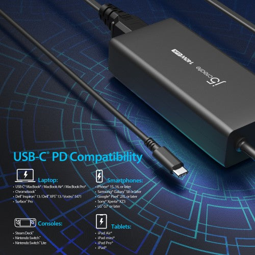 j5create JUP17140 140W GaN PD3.1 USB-C® - EU