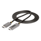 StarTech.com 6.6ft (2m) DisplayPort to HDMI Adapter Cable, 8K 60Hz, 4K 144Hz, HDR10, DP 1.4 to HDMI 2.1 Active Video Converter, DisplayPort Desktop to HDMI Monitor, M/M - DP to HDMI Cord