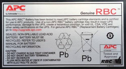APC Battery Replacement Cartridge RBC22 (OEM)