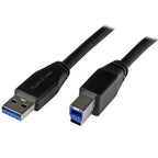 StarTech.com 5m (16ft) Active USB 3.0 (5Gbps) USB-A to USB-B Cable - M/M