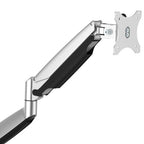 StarTech.com Desk Mount Monitor Arm - Heavy Duty Ergonomic VESA Monitor Arm - Single 32" (19.8lb/9kg) Display - Full Motion, Height Adjustable, Articulating - Aluminum - C-Clamp/Grommet - Silver