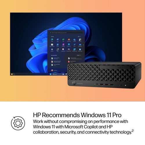 HP ProDesk 4 SFF G1i AI PC Intel Core Ultra 5 225 16 GB DDR5-SDRAM 256 GB SSD Windows 11 Pro Black