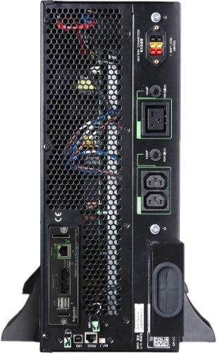APC Smart-UPS On-Line, 5kVA/5kW, Rack/Tower, 230V, 2x IEC C13+1x IEC C19+Hard wire 3-wire (H+N+E) outlets, Network Card, W/O rail kit