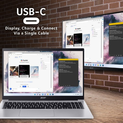 Acer Aspire Lite AL15-33P - 15.6" Full HD, Intel N150, 4GB, 128GB SSD, Windows 11 Notebook