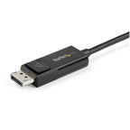 StarTech.com 6.6ft (2m) USB C to DisplayPort 1.2 Cable 4K 60Hz - Bidirectional DP to USB-C or USB-C to DP Reversible Video Adapter Cable - HBR2/HDR - USB Type C/Thunderbolt Monitor Cable