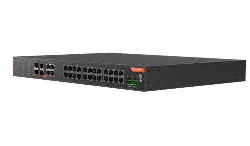 SilverNet SIL 734C24MP network switch Managed L2+ Gigabit Ethernet (10/100/1000) Power over Ethernet (PoE) 19U Black